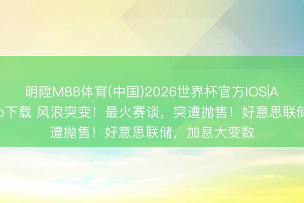 明陞M88体育(中国)2026世界杯官方IOS|Android手机app下载 风浪突变!最火赛谈,突遭抛售!好意思联储,加息大变数