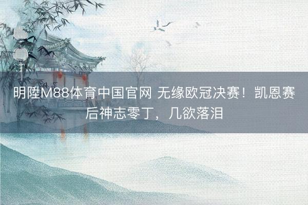 明陞M88体育中国官网 无缘欧冠决赛！凯恩赛后神志零丁，几欲落泪