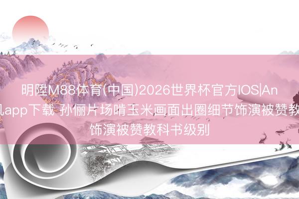 明陞M88体育(中国)2026世界杯官方IOS|Android手机app下载 孙俪片场啃玉米画面出圈细节饰演被赞教科书级别