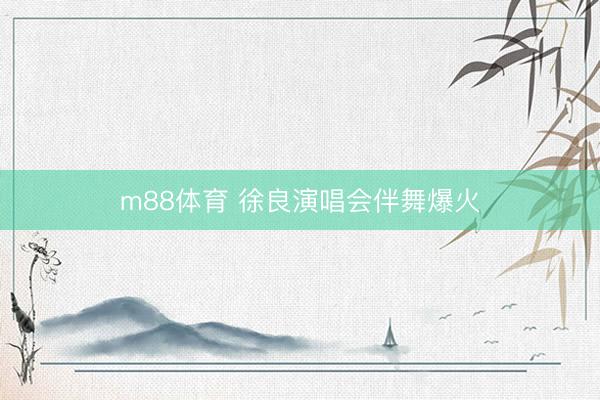 m88体育 徐良演唱会伴舞爆火